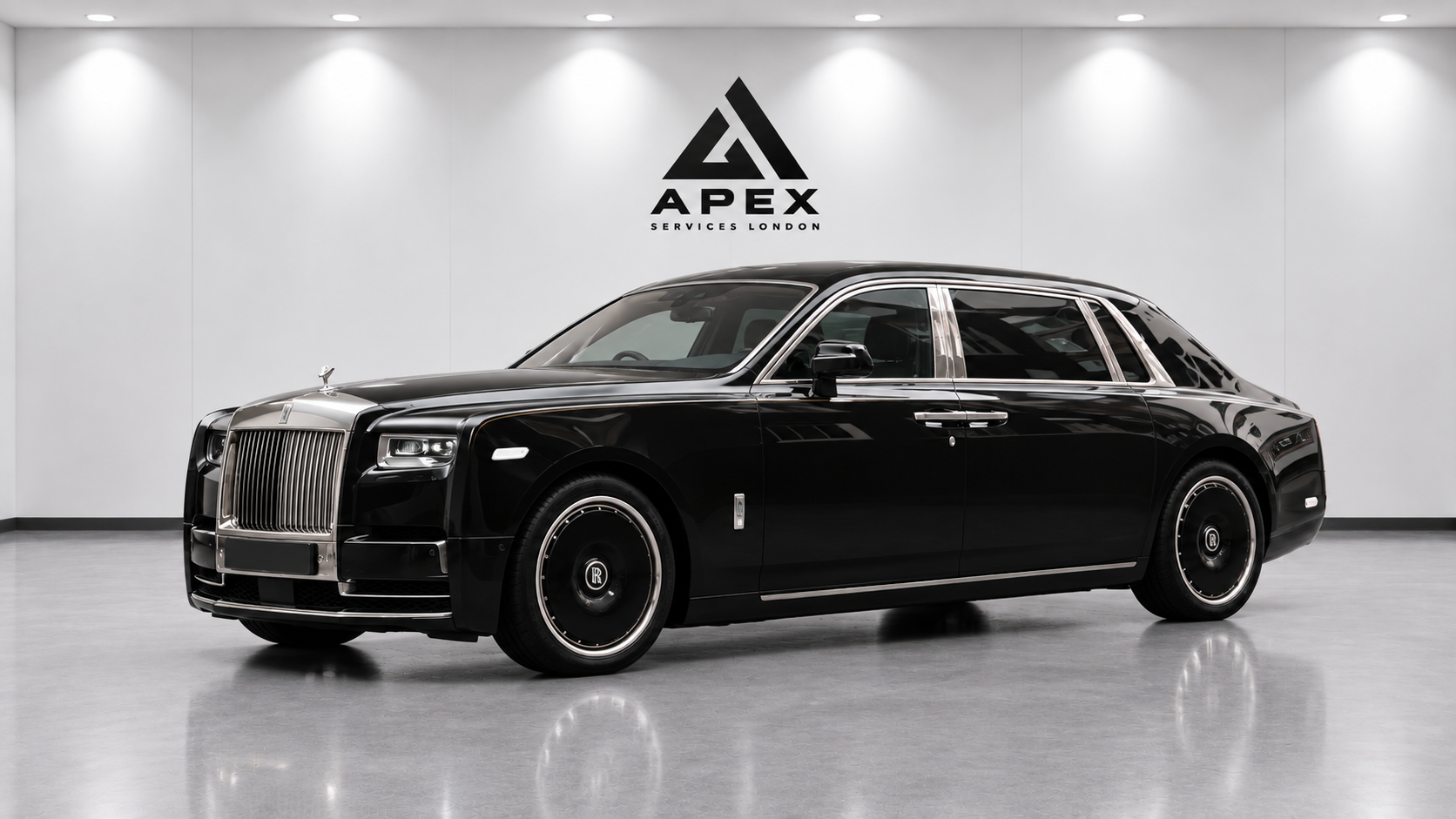 White Rolls-Royce Phantom VIII shown as a representative wedding car