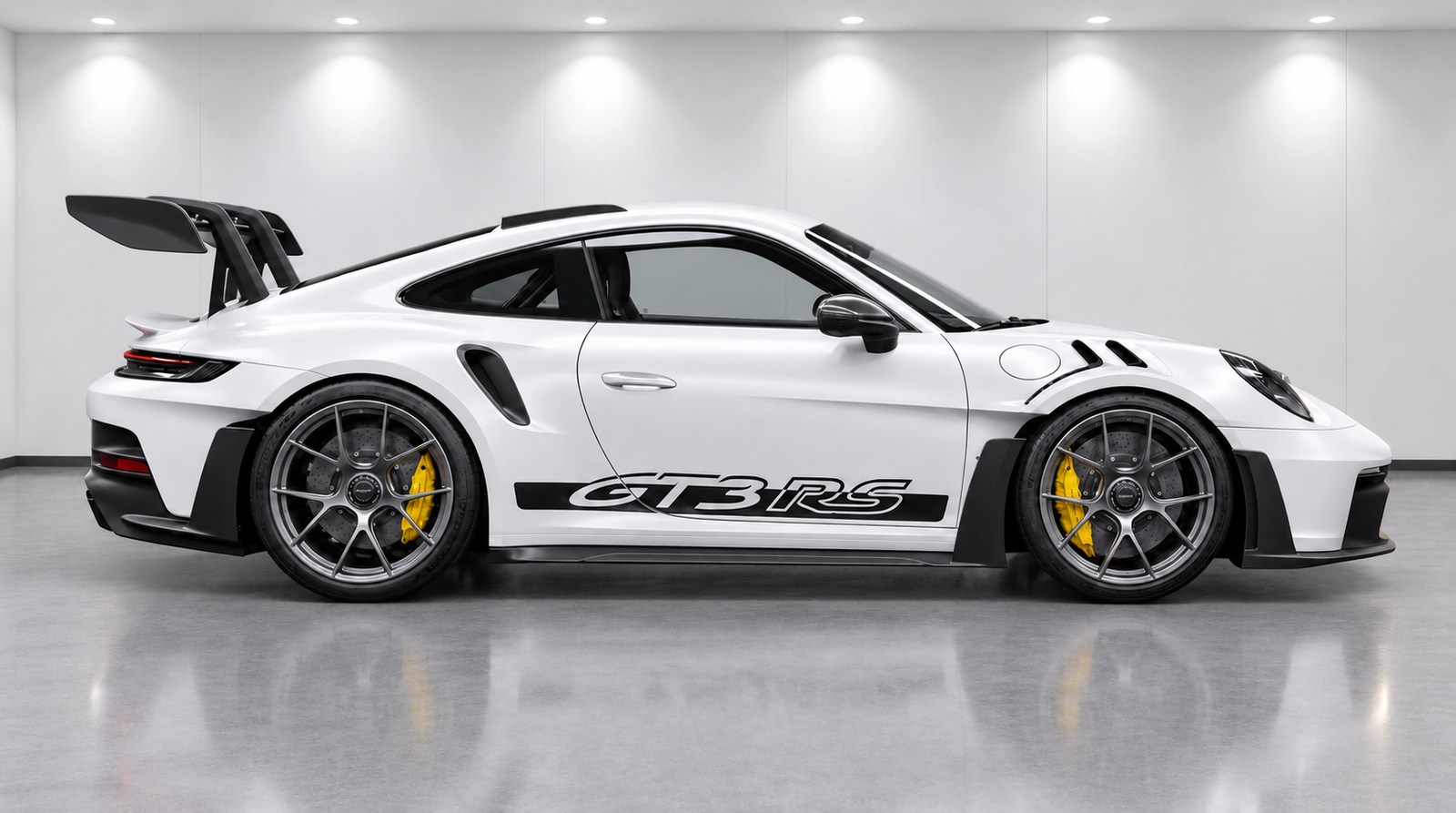 Porsche 911 GT3 RS White — exterior view 3